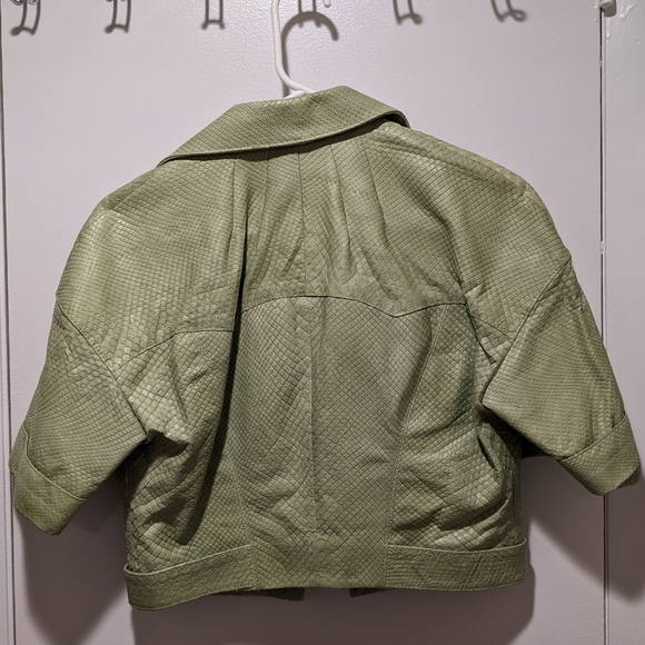 Luca Luca Snake Leather Cropped Jacket - Picture 2 of 5
